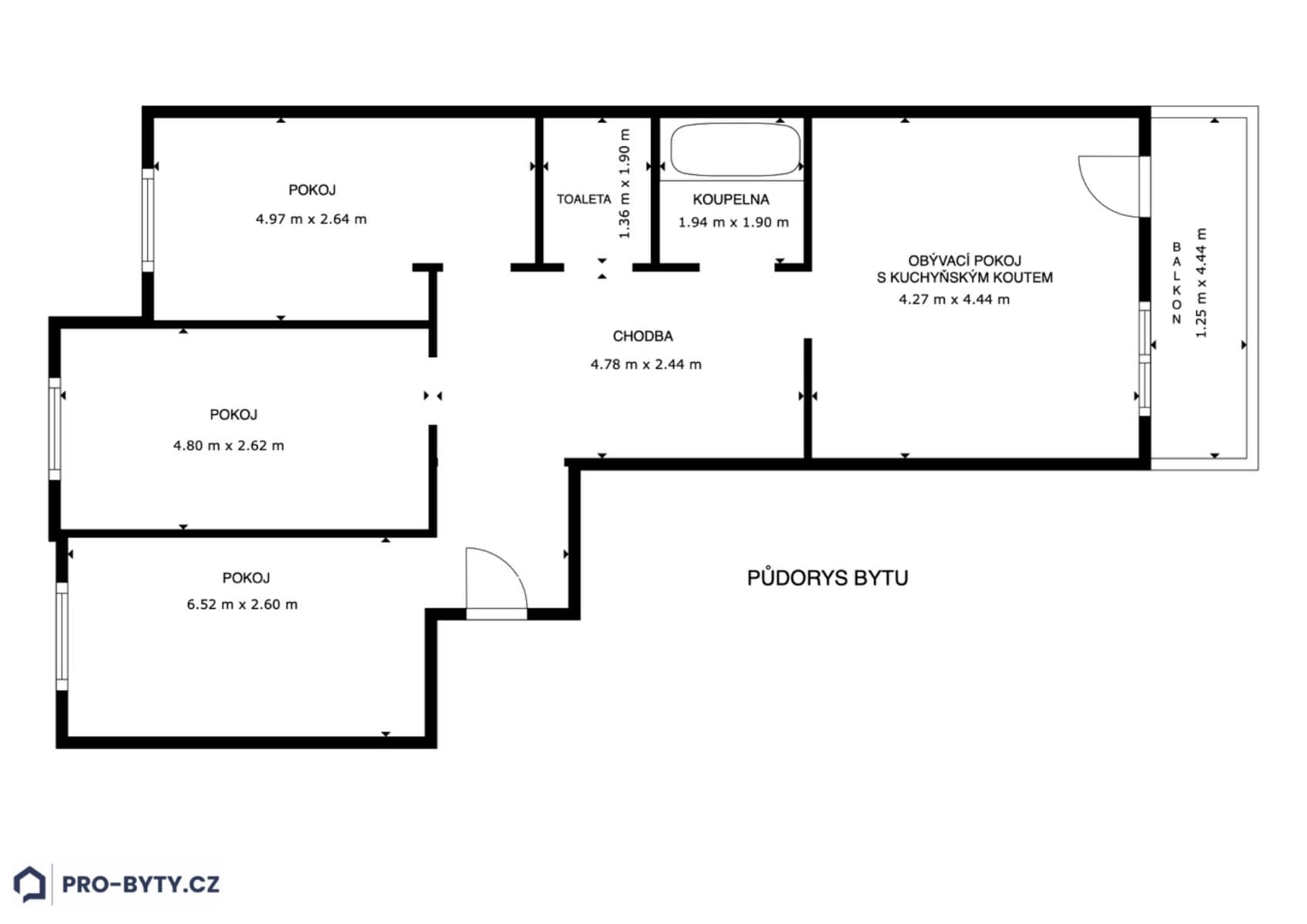 Predaj bytu 4-izbový 81 m², Urbánkova, Praha, Praha Predaj bytu 4-izbový 81 m², Urbánkova, Praha, Praha