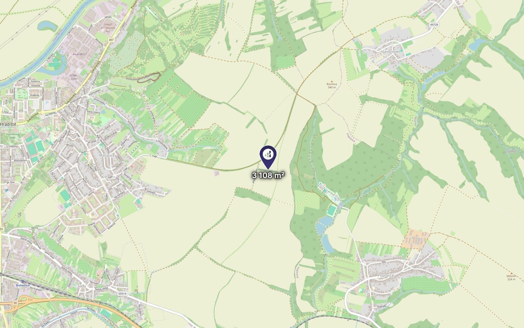 Predaj pozemku 777 m², Uherské Hradiště, Zlínský kraj Predaj pozemku 777 m², Uherské Hradiště, Zlínský kraj