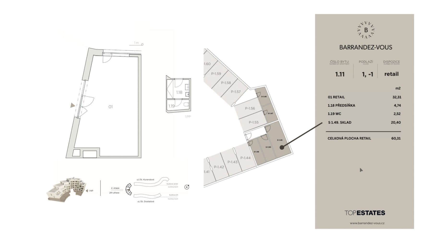 Predaj nebytového priestoru 60 m², Dostalové, Praha, Praha Predaj nebytového priestoru 60 m², Dostalové, Praha, Praha