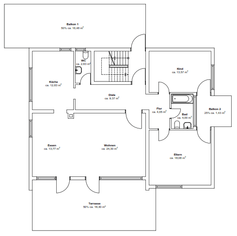 Prenájom bytu 4-izbový 103 m², Rudersberg, Bádensko-Wurttembersko Prenájom bytu 4-izbový 103 m², Rudersberg, Bádensko-Wurttembersko