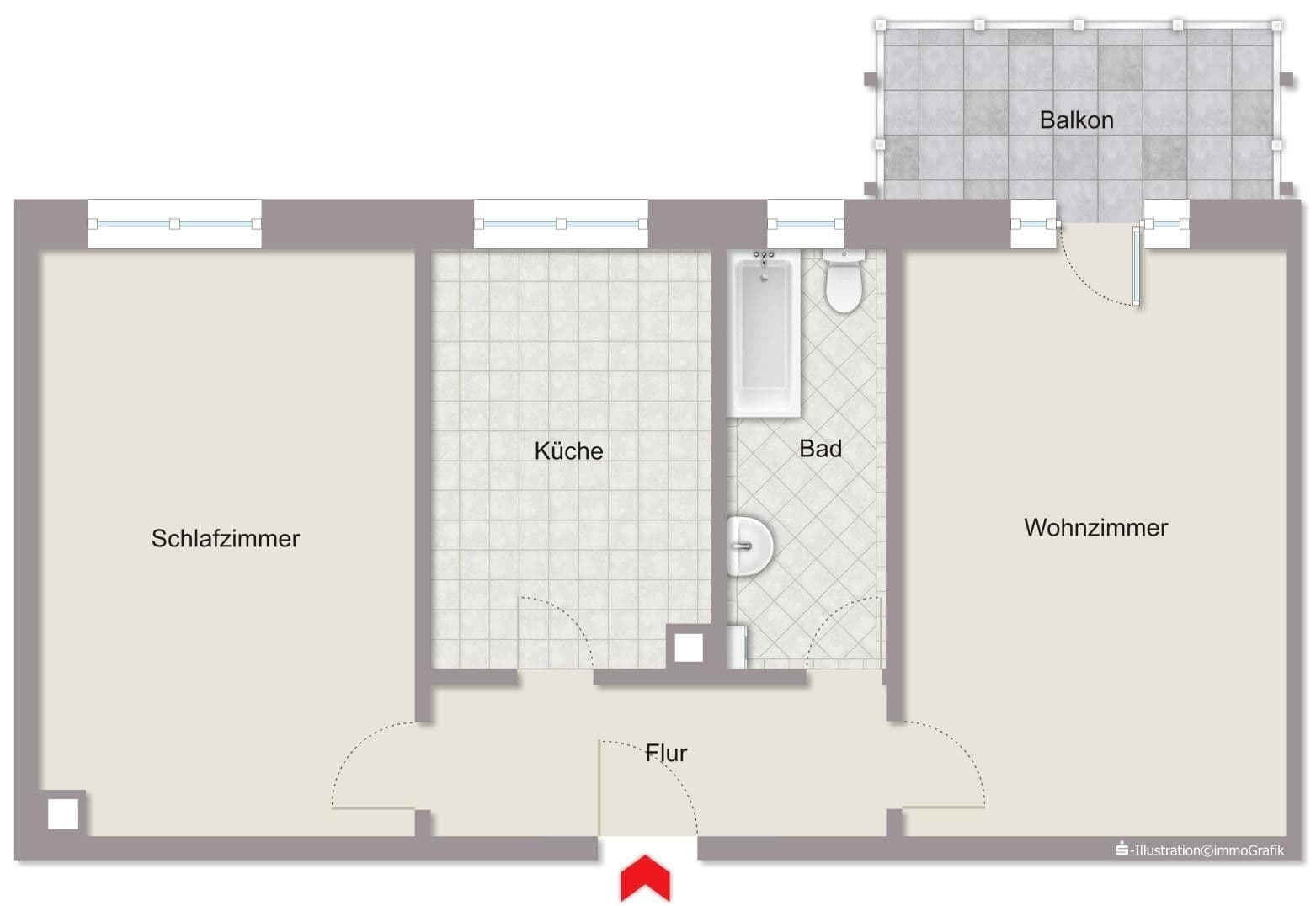 Prenájom bytu 2-izbový 61 m², Am Anger 4, Dresden, Sasko Prenájom bytu 2-izbový 61 m², Am Anger 4, Dresden, Sasko
