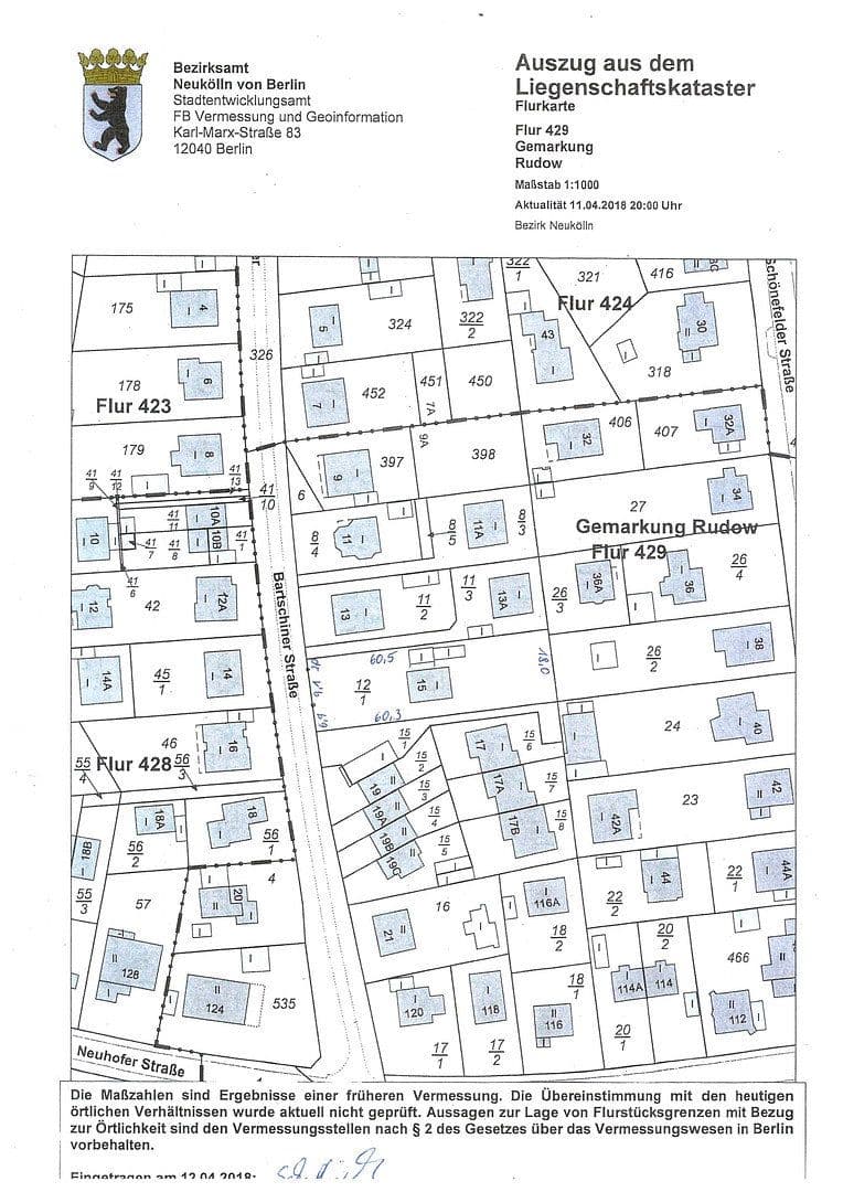 Predaj pozemku 1.089 m², Bartschiner Straße 15, Berlin, Berlín Predaj pozemku 1.089 m², Bartschiner Straße 15, Berlin, Berlín