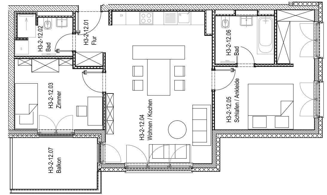 Prenájom bytu 3-izbový 78 m², Regener Straße 65, Berlin, Berlín Prenájom bytu 3-izbový 78 m², Regener Straße 65, Berlin, Berlín