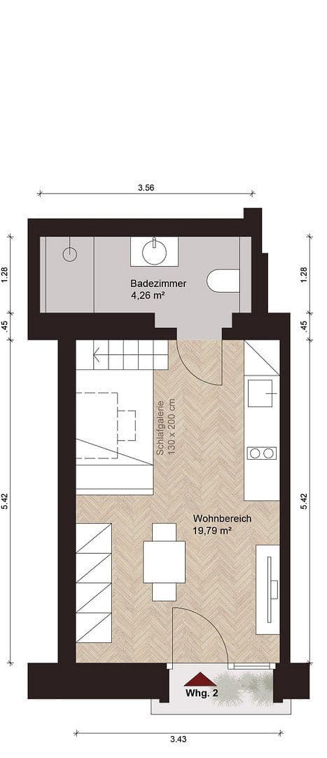 Predaj bytu 1-izbový 24 m², München, Bavorsko Predaj bytu 1-izbový 24 m², München, Bavorsko