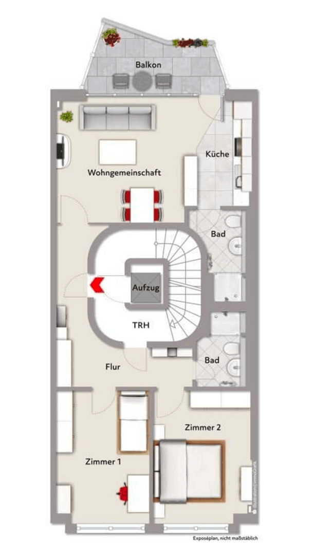 Prenájom bytu 2-izbový 72 m², Wilhelmstr. 4, Aachen, Severné Porýnie - Westfálsko Prenájom bytu 2-izbový 72 m², Wilhelmstr. 4, Aachen, Severné Porýnie - Westfálsko