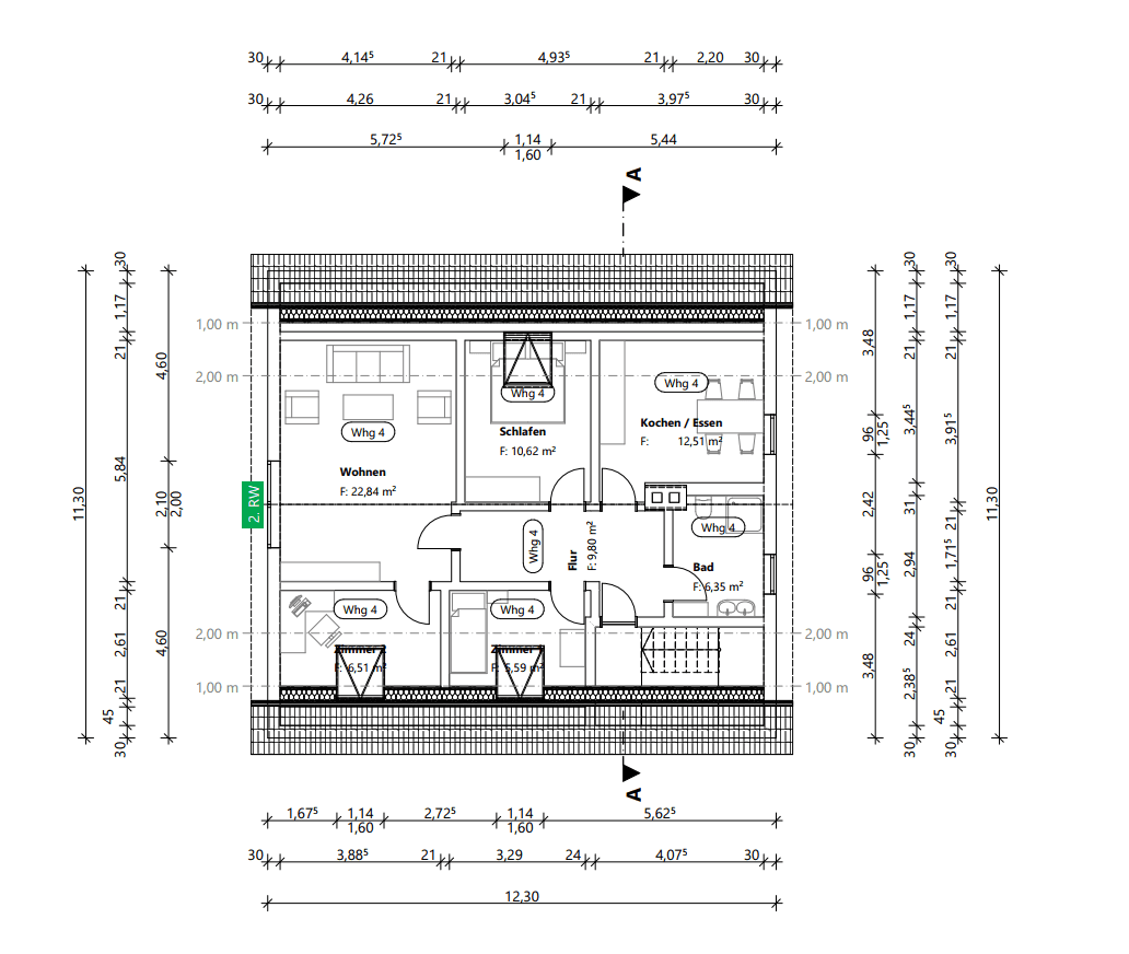 Prenájom bytu 4-izbový 75 m², Leftjestraße 13, Springe, Dolné Sasko Prenájom bytu 4-izbový 75 m², Leftjestraße 13, Springe, Dolné Sasko