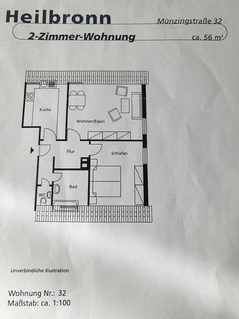 Predaj bytu 2-izbový 56 m², Münzingstr 32, Heilbronn, Bádensko-Wurttembersko Predaj bytu 2-izbový 56 m², Münzingstr 32, Heilbronn, Bádensko-Wurttembersko