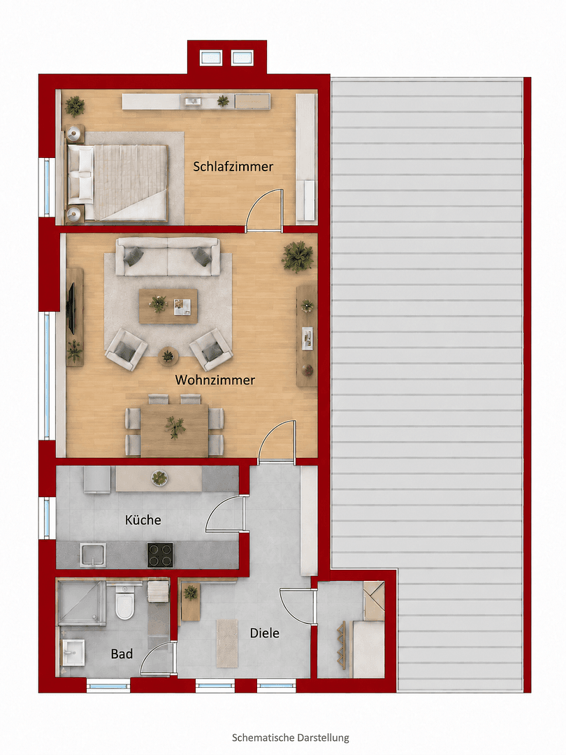 Prenájom bytu 2-izbový 72 m², Auf d Wenge, Herne, Severné Porýnie - Westfálsko Prenájom bytu 2-izbový 72 m², Auf d Wenge, Herne, Severné Porýnie - Westfálsko