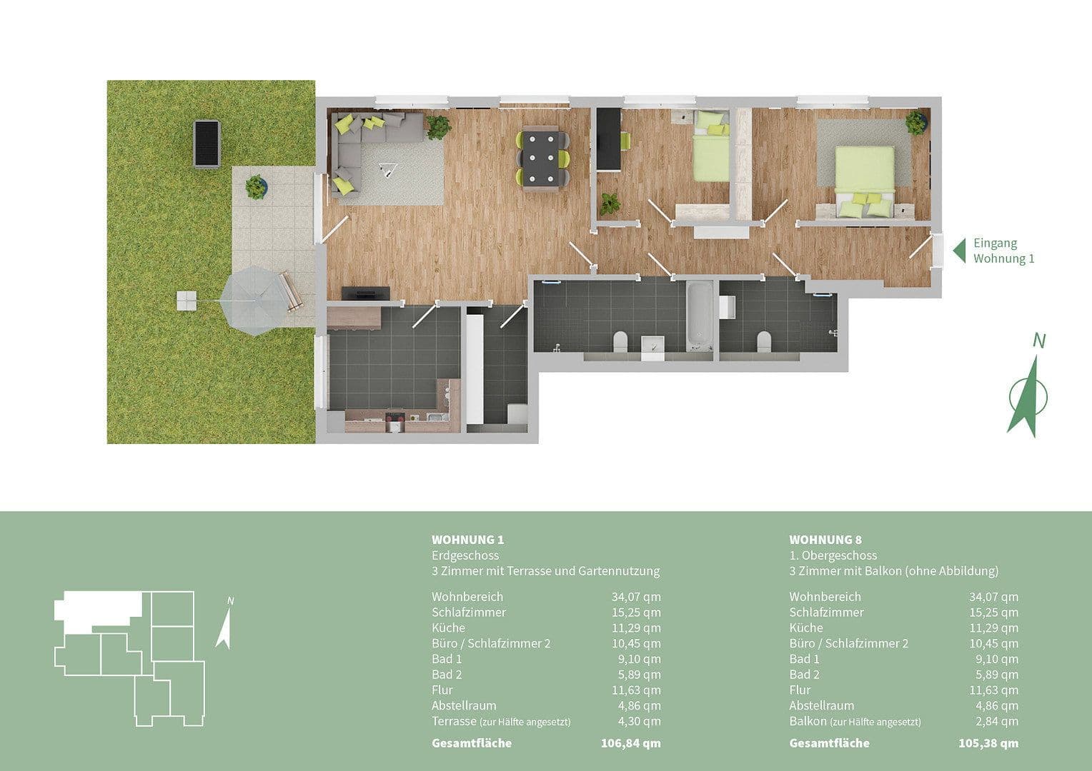 Prenájom bytu 3-izbový 107 m², Taufkirchen/Vils, Bavorsko Prenájom bytu 3-izbový 107 m², Taufkirchen/Vils, Bavorsko
