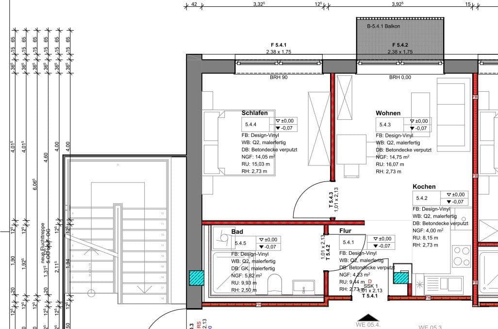 Prenájom bytu 2-izbový 43 m², Bahnhofplatz 1a, Hof, Bavorsko Prenájom bytu 2-izbový 43 m², Bahnhofplatz 1a, Hof, Bavorsko