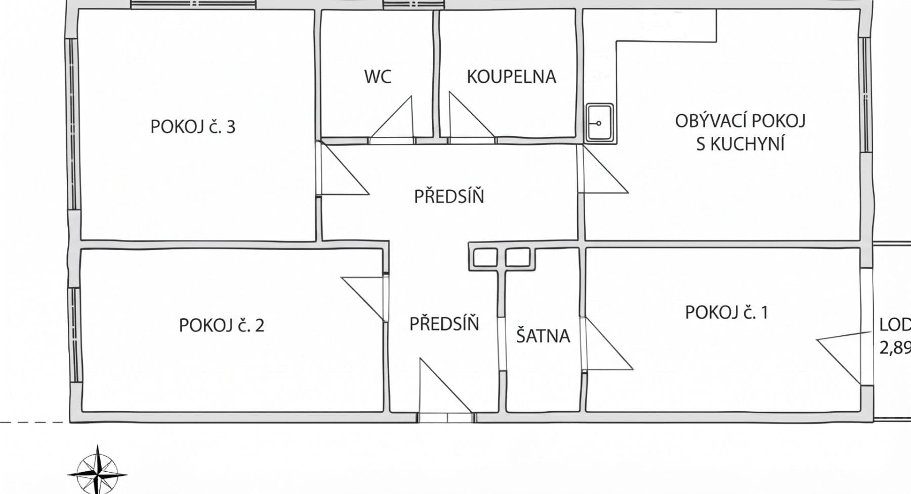 Prenájom bytu 4-izbový 76 m², Jordana Jovkova, Praha, Praha Prenájom bytu 4-izbový 76 m², Jordana Jovkova, Praha, Praha
