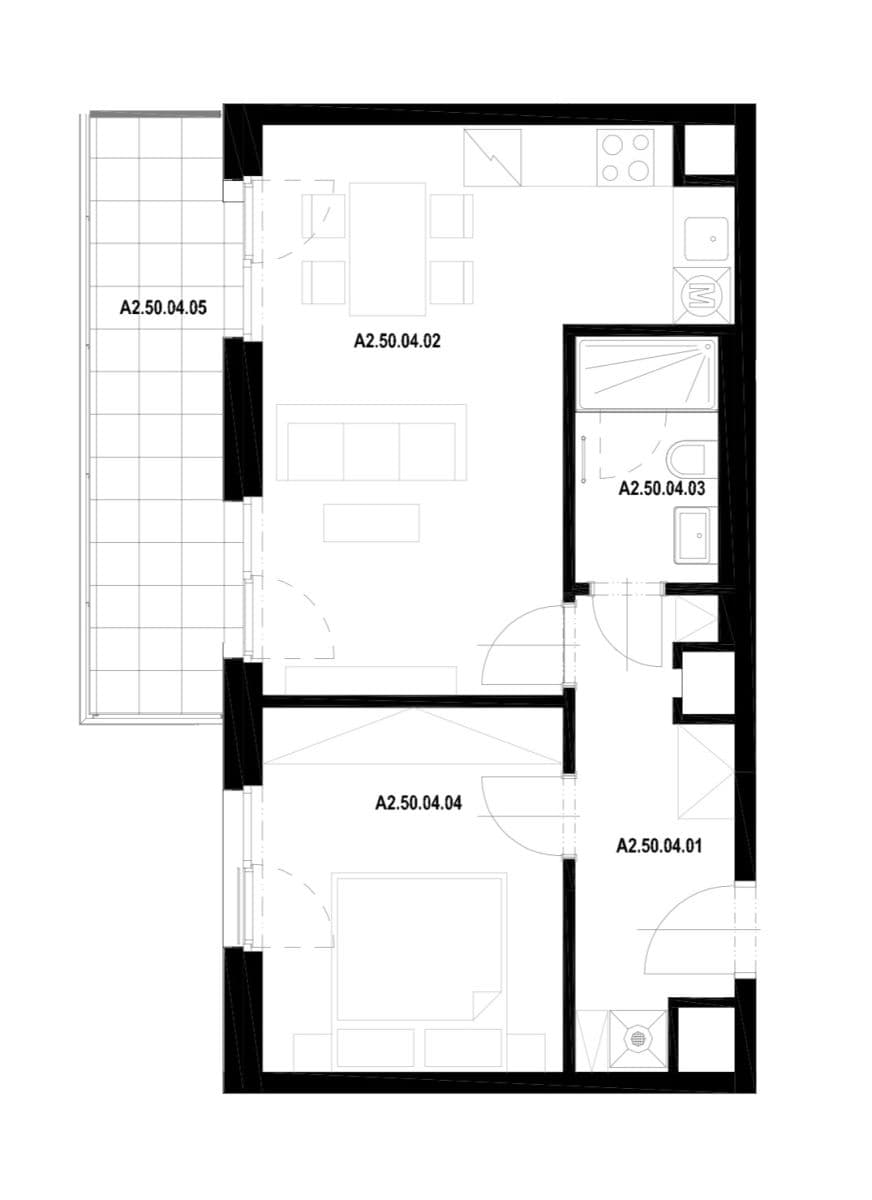 Predaj bytu 2-izbový 50 m², Haenkeho, Praha, Praha Predaj bytu 2-izbový 50 m², Haenkeho, Praha, Praha