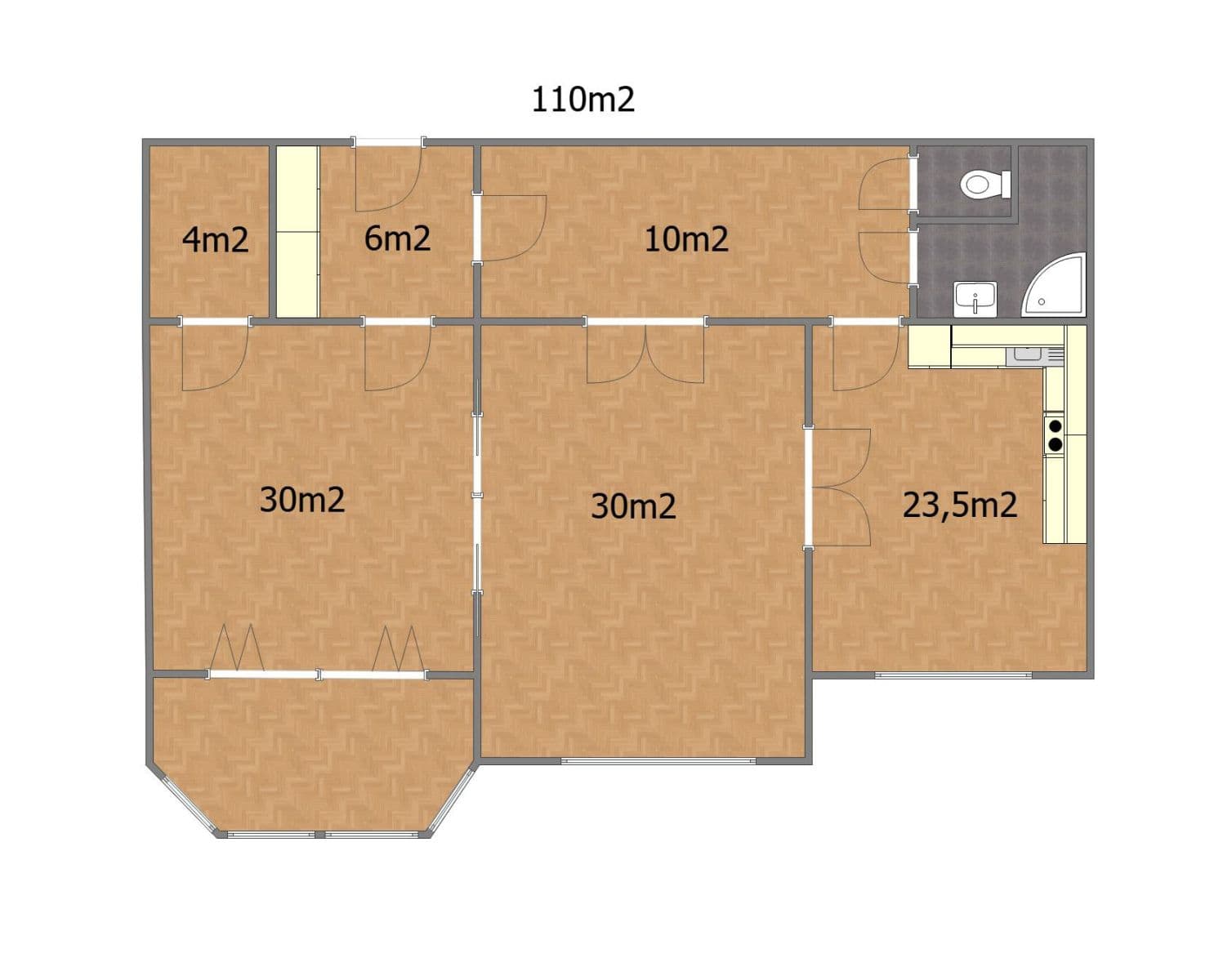 Prenájom bytu 2-izbový 110 m², Na Hutích, Praha, Praha Prenájom bytu 2-izbový 110 m², Na Hutích, Praha, Praha