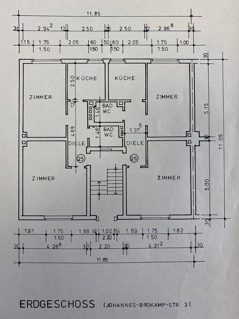 Prenájom bytu 2-izbový 48 m², Johannes-Brokamp-Straße 3, Essen, Severné Porýnie - Westfálsko Prenájom bytu 2-izbový 48 m², Johannes-Brokamp-Straße 3, Essen, Severné Porýnie - Westfálsko