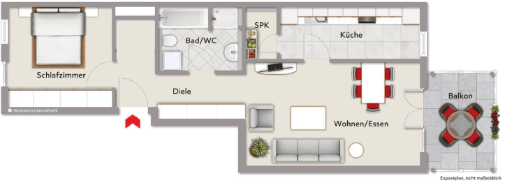 Prenájom bytu 2-izbový 67 m², Carlo-Schmid-Str.6, Wiesbaden, Hesensko Prenájom bytu 2-izbový 67 m², Carlo-Schmid-Str.6, Wiesbaden, Hesensko