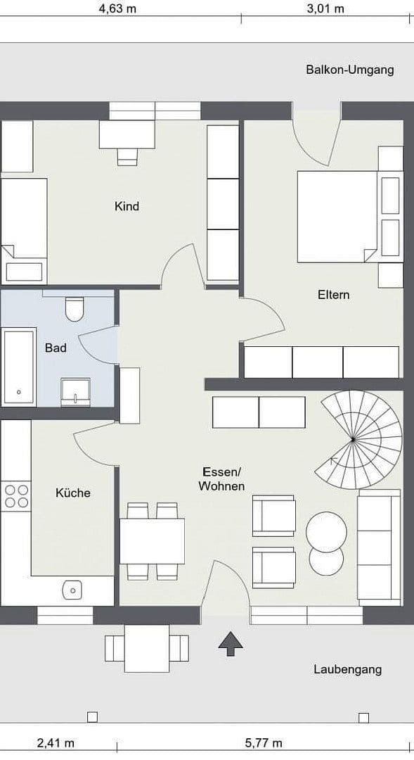 Prenájom bytu 5-izbový 112 m², Neuwied, Porýnie-Falcko Prenájom bytu 5-izbový 112 m², Neuwied, Porýnie-Falcko