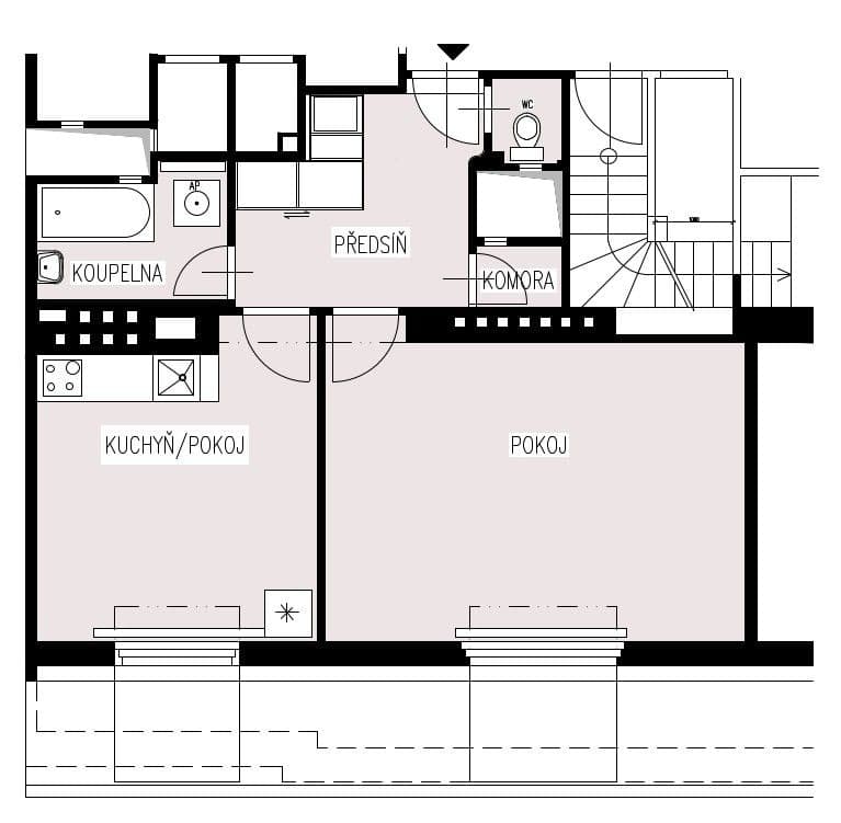 Prenájom bytu 2-izbový 52 m², Zelená, Praha, Praha Prenájom bytu 2-izbový 52 m², Zelená, Praha, Praha
