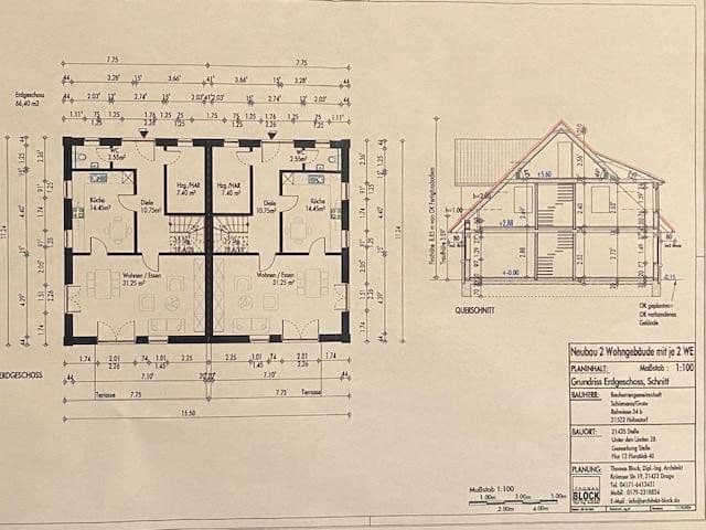 Predaj domu 126 m², pozemok 540 m², Unter den Linden 28 a + c, Stelle, Dolné Sasko Predaj domu 126 m², pozemok 540 m², Unter den Linden 28 a + c, Stelle, Dolné Sasko