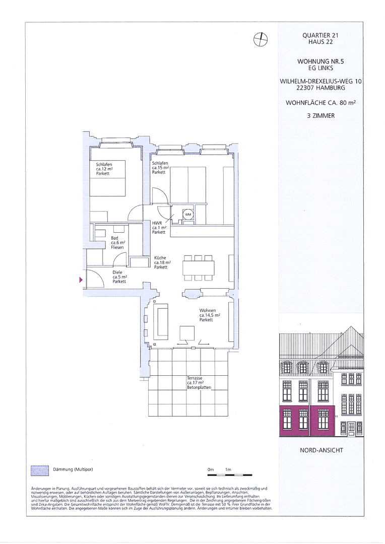 Predaj bytu 3-izbový 80 m², Wilhelm-Drexelius-Weg 10, Hamburg, Hamburg Predaj bytu 3-izbový 80 m², Wilhelm-Drexelius-Weg 10, Hamburg, Hamburg