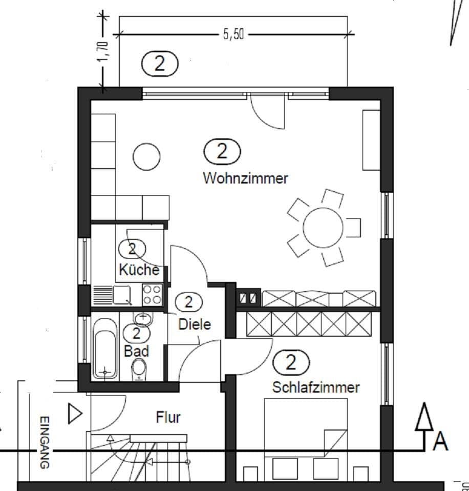 Prenájom bytu 2-izbový 65 m², Altstadtstraße 135, Leverkusen, Severné Porýnie - Westfálsko Prenájom bytu 2-izbový 65 m², Altstadtstraße 135, Leverkusen, Severné Porýnie - Westfálsko