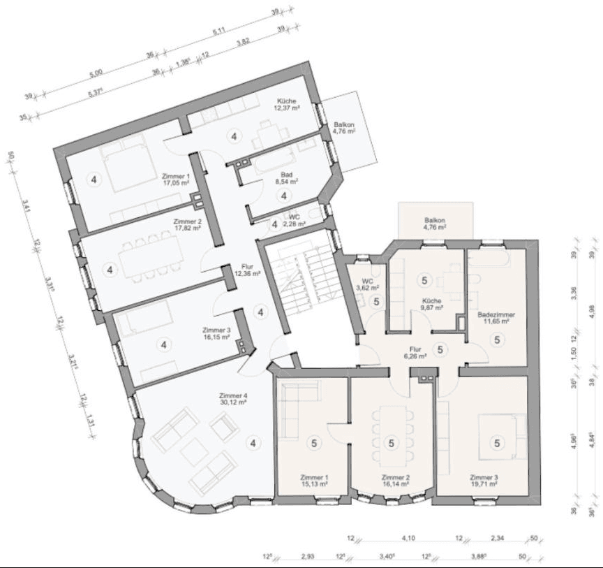 Predaj bytu 4-izbový 120 m², Flößaustraße 141, Fürth, Bavorsko Predaj bytu 4-izbový 120 m², Flößaustraße 141, Fürth, Bavorsko