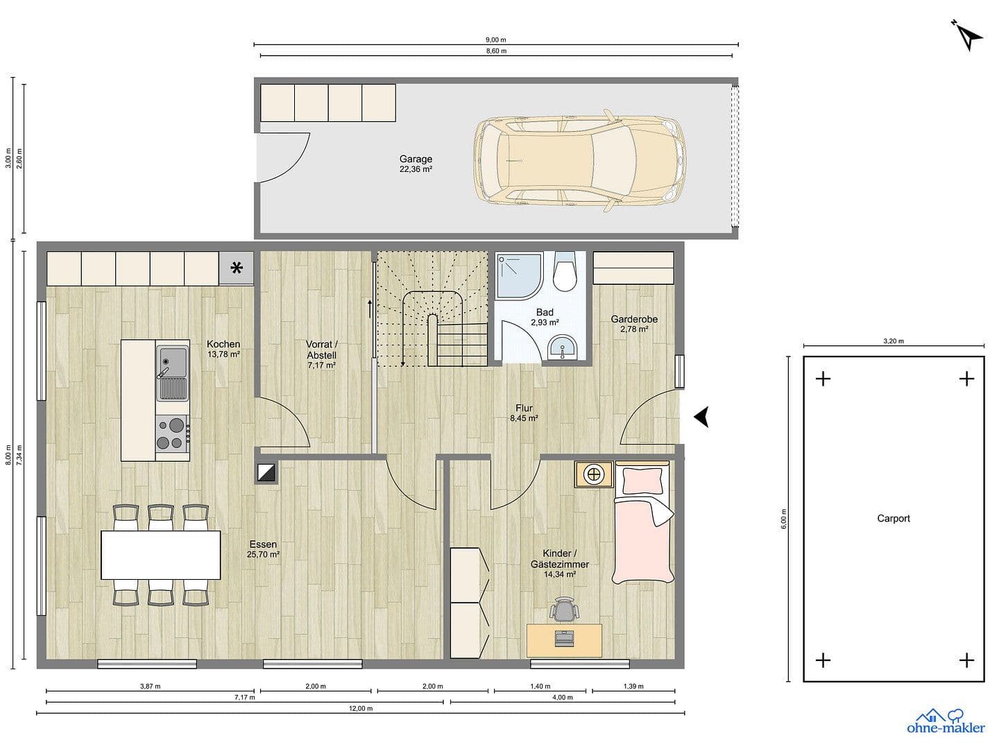 Predaj domu 140 m², pozemok 573 m², Altusried, Bavorsko Predaj domu 140 m², pozemok 573 m², Altusried, Bavorsko