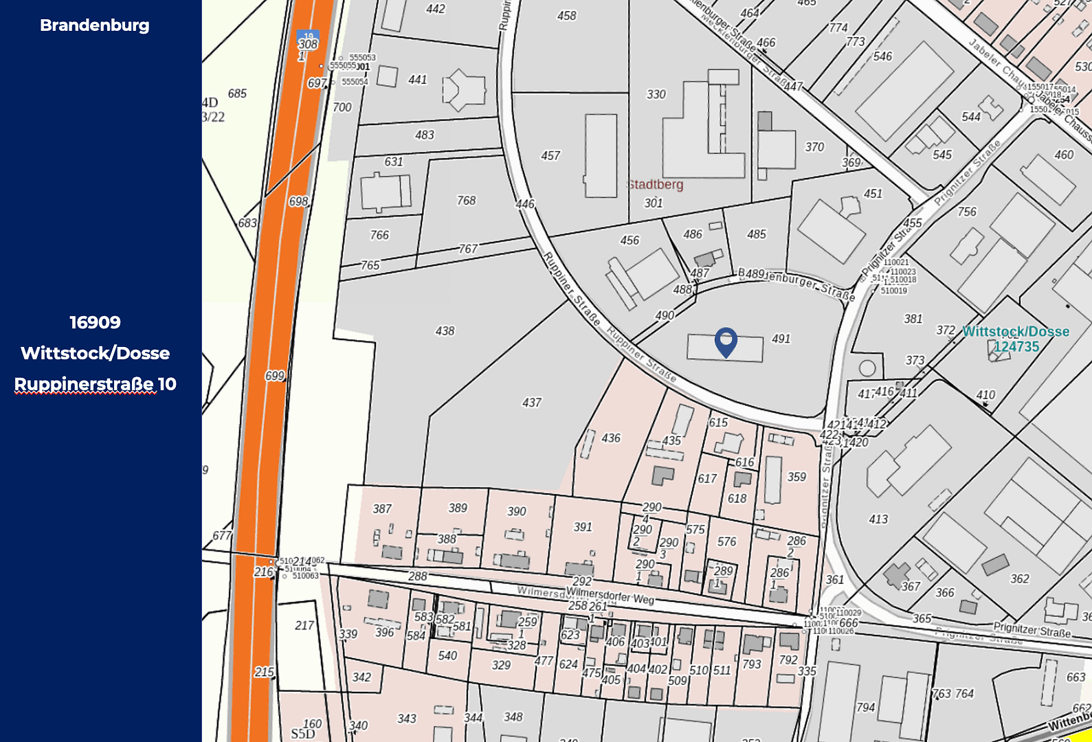 Predaj nebytového priestoru 12.919 m², Ruppiner Straße 10, Wittstock/Dosse, Brandenbursko Predaj nebytového priestoru 12.919 m², Ruppiner Straße 10, Wittstock/Dosse, Brandenbursko