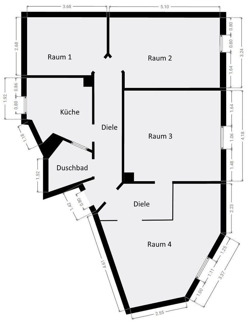 Prenájom bytu 4-izbový 78 m², Altstadtring 25, Braunschweig, Dolné Sasko Prenájom bytu 4-izbový 78 m², Altstadtring 25, Braunschweig, Dolné Sasko