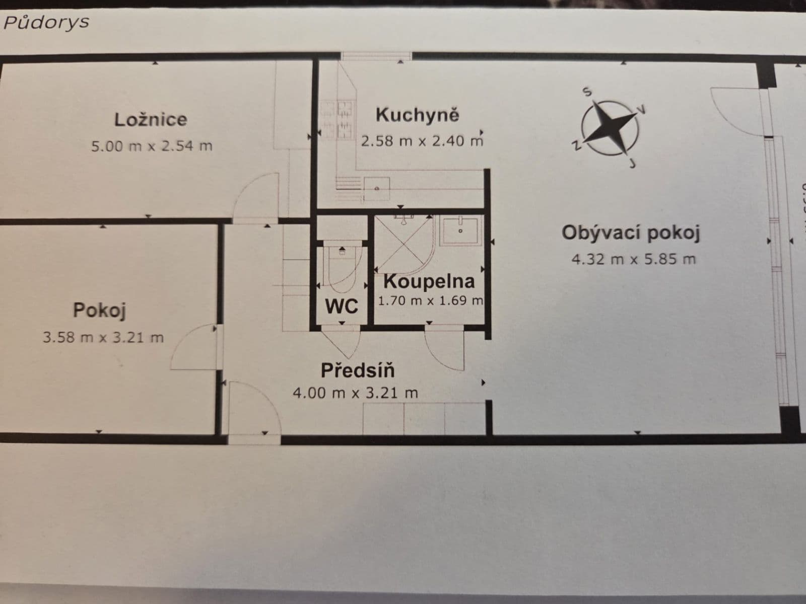 Prenájom bytu 3-izbový 75 m², Novodvorská, Praha, Praha Prenájom bytu 3-izbový 75 m², Novodvorská, Praha, Praha