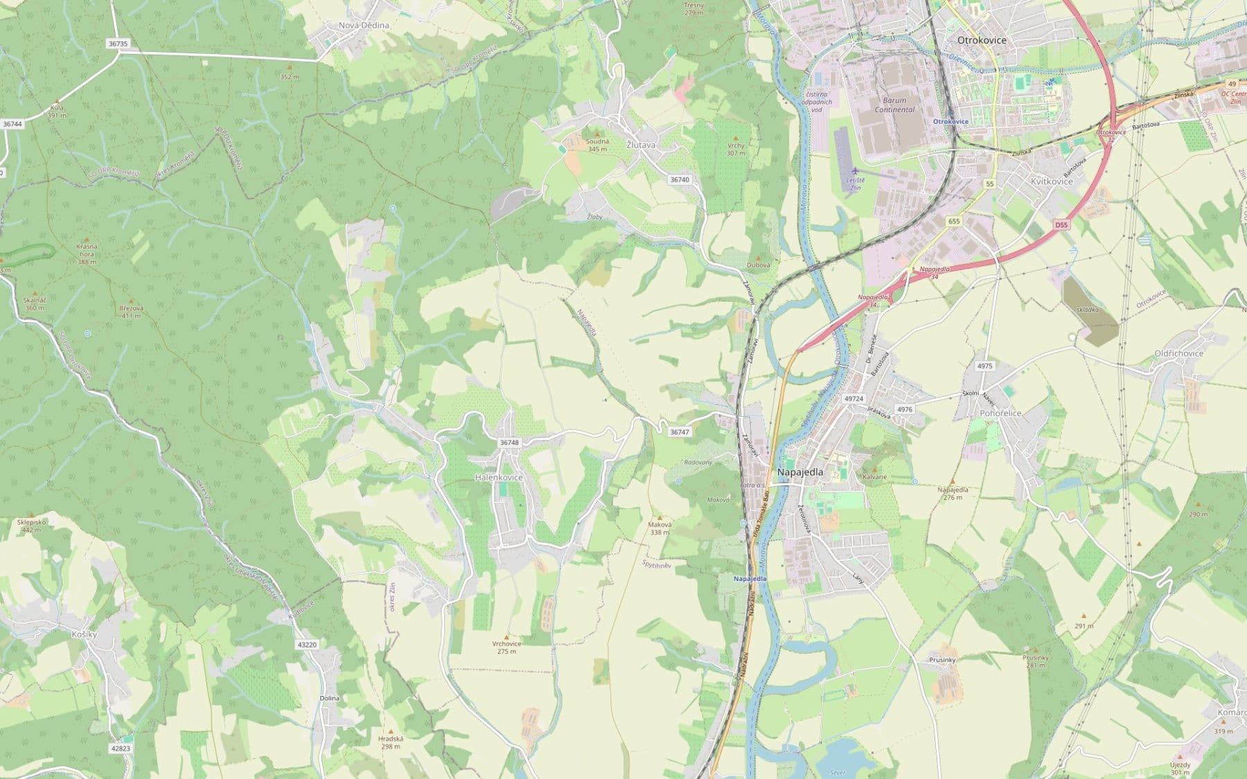 Predaj pozemku 4.474 m², Halenkovice, Zlínský kraj Predaj pozemku 4.474 m², Halenkovice, Zlínský kraj