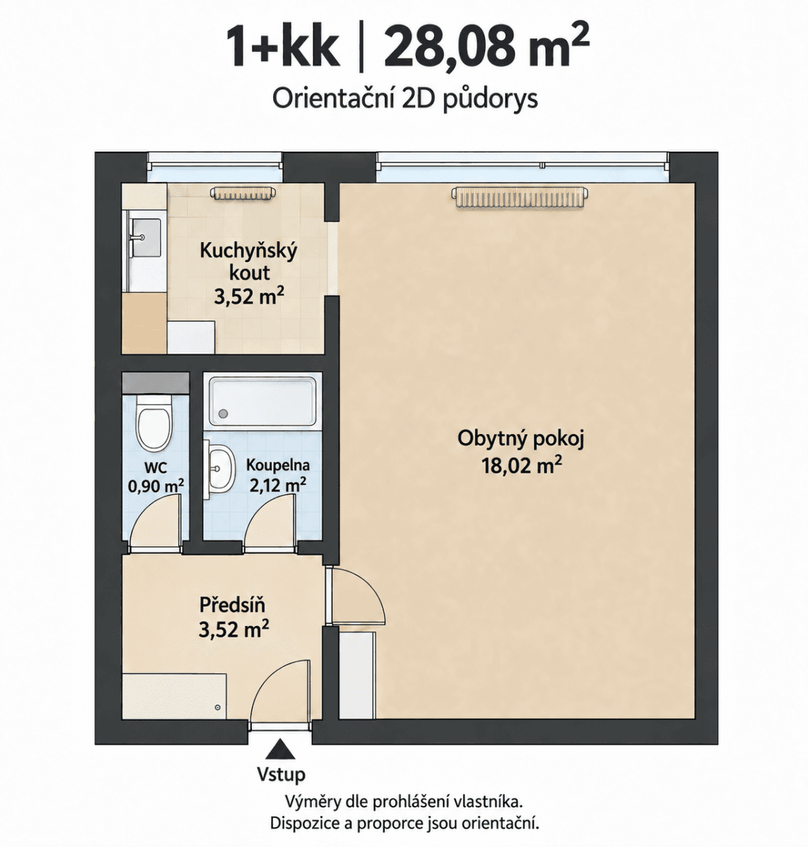 Predaj bytu 1-izbový 28 m², Benkova, Praha, Praha Predaj bytu 1-izbový 28 m², Benkova, Praha, Praha
