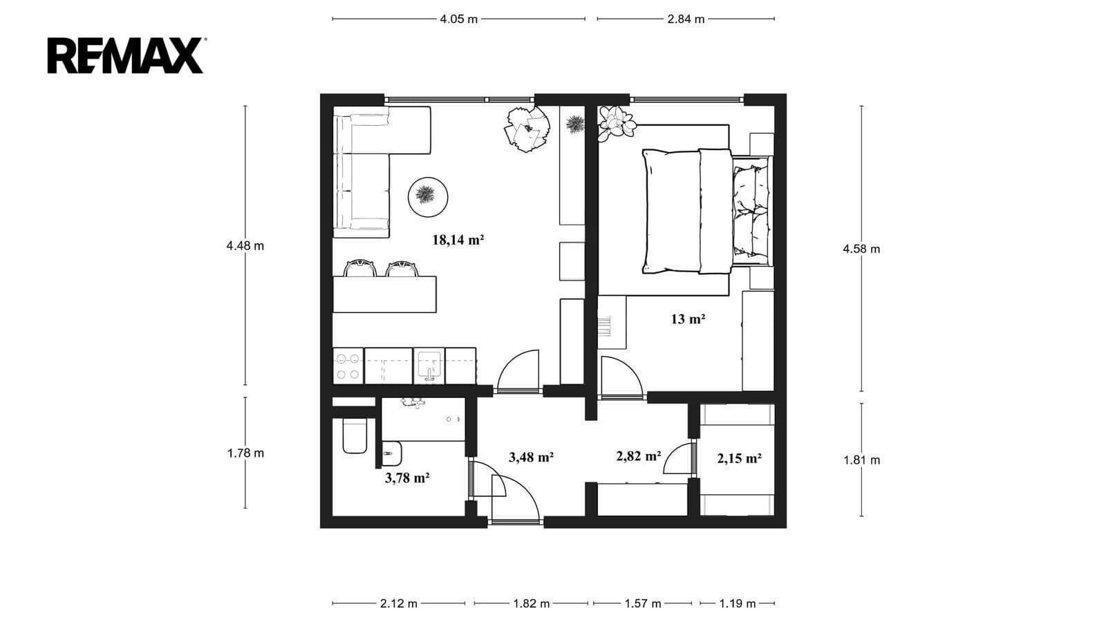 Prenájom bytu 2-izbový 43 m², Brandtova, Ústí nad Labem, Ústecký kraj Prenájom bytu 2-izbový 43 m², Brandtova, Ústí nad Labem, Ústecký kraj