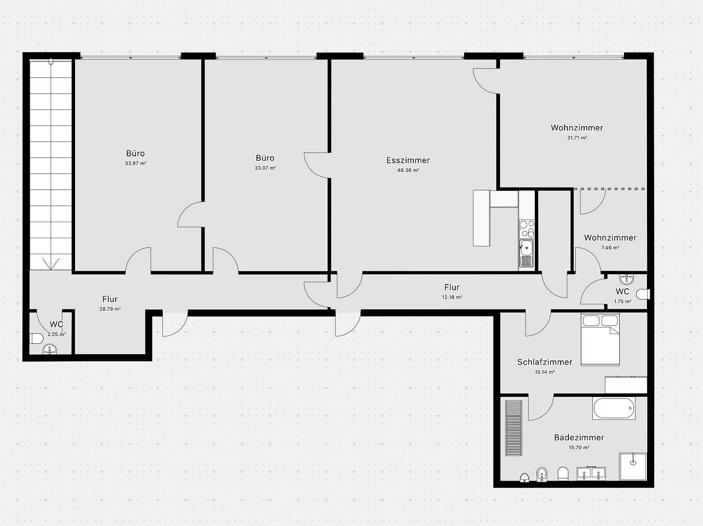 Prenájom bytu 6-izbový 246 m², Velbert, Severné Porýnie - Westfálsko Prenájom bytu 6-izbový 246 m², Velbert, Severné Porýnie - Westfálsko