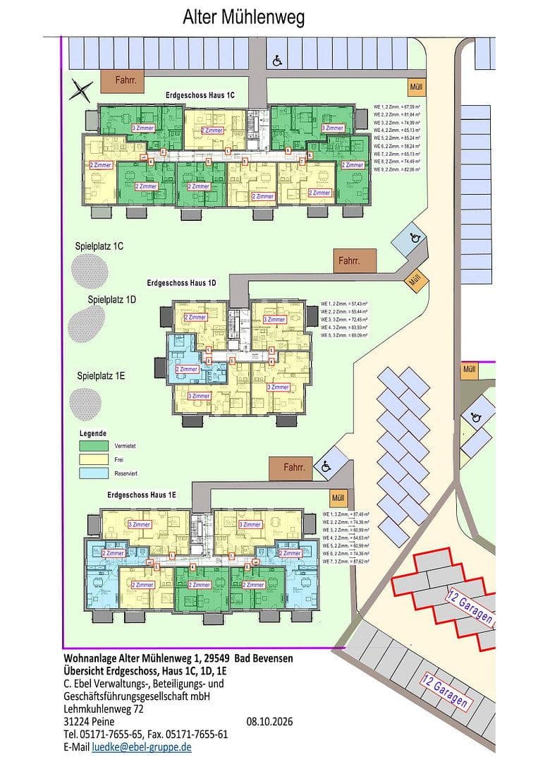 Prenájom bytu 2-izbový 76 m², Alter Mühlenweg 1c, Bad Bevensen, Dolné Sasko Prenájom bytu 2-izbový 76 m², Alter Mühlenweg 1c, Bad Bevensen, Dolné Sasko