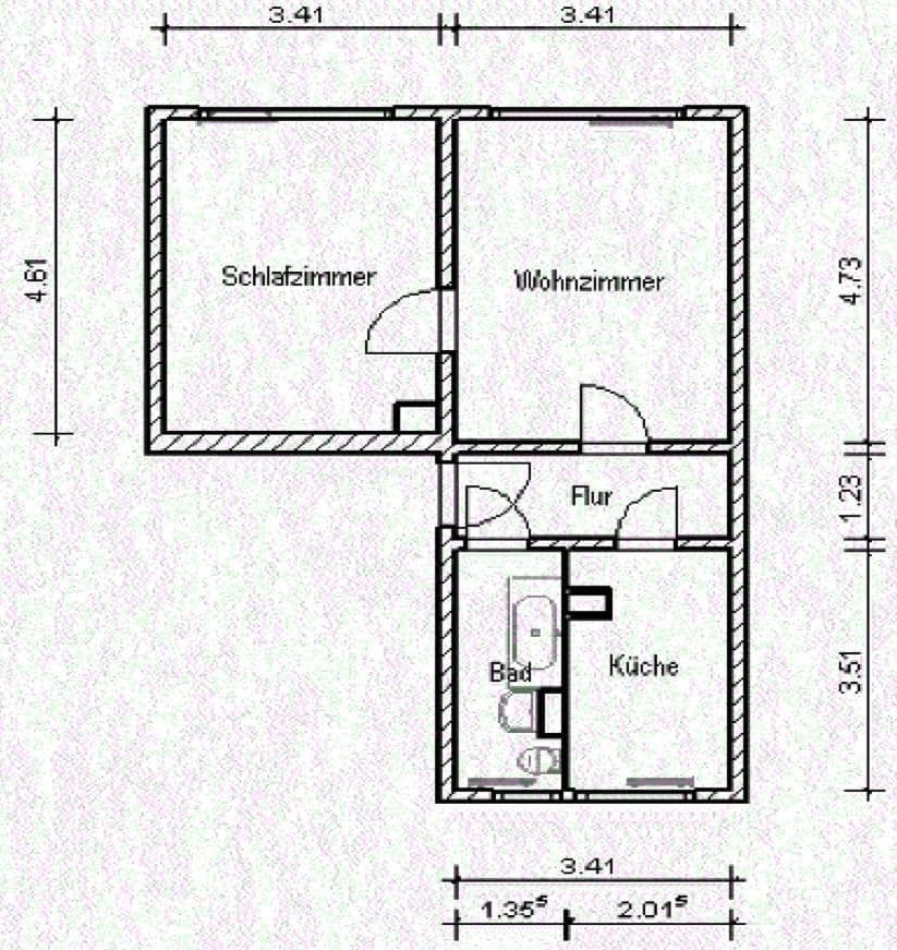 Predaj bytu 2-izbový 46 m², Sandmännchenweg 36, Leipzig, Sasko Predaj bytu 2-izbový 46 m², Sandmännchenweg 36, Leipzig, Sasko