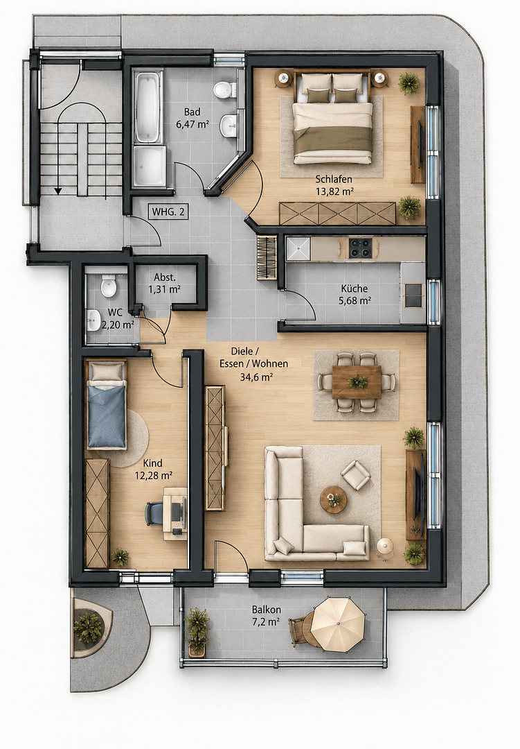 Predaj bytu 3-izbový 79 m², Künzelsau, Bádensko-Wurttembersko Predaj bytu 3-izbový 79 m², Künzelsau, Bádensko-Wurttembersko