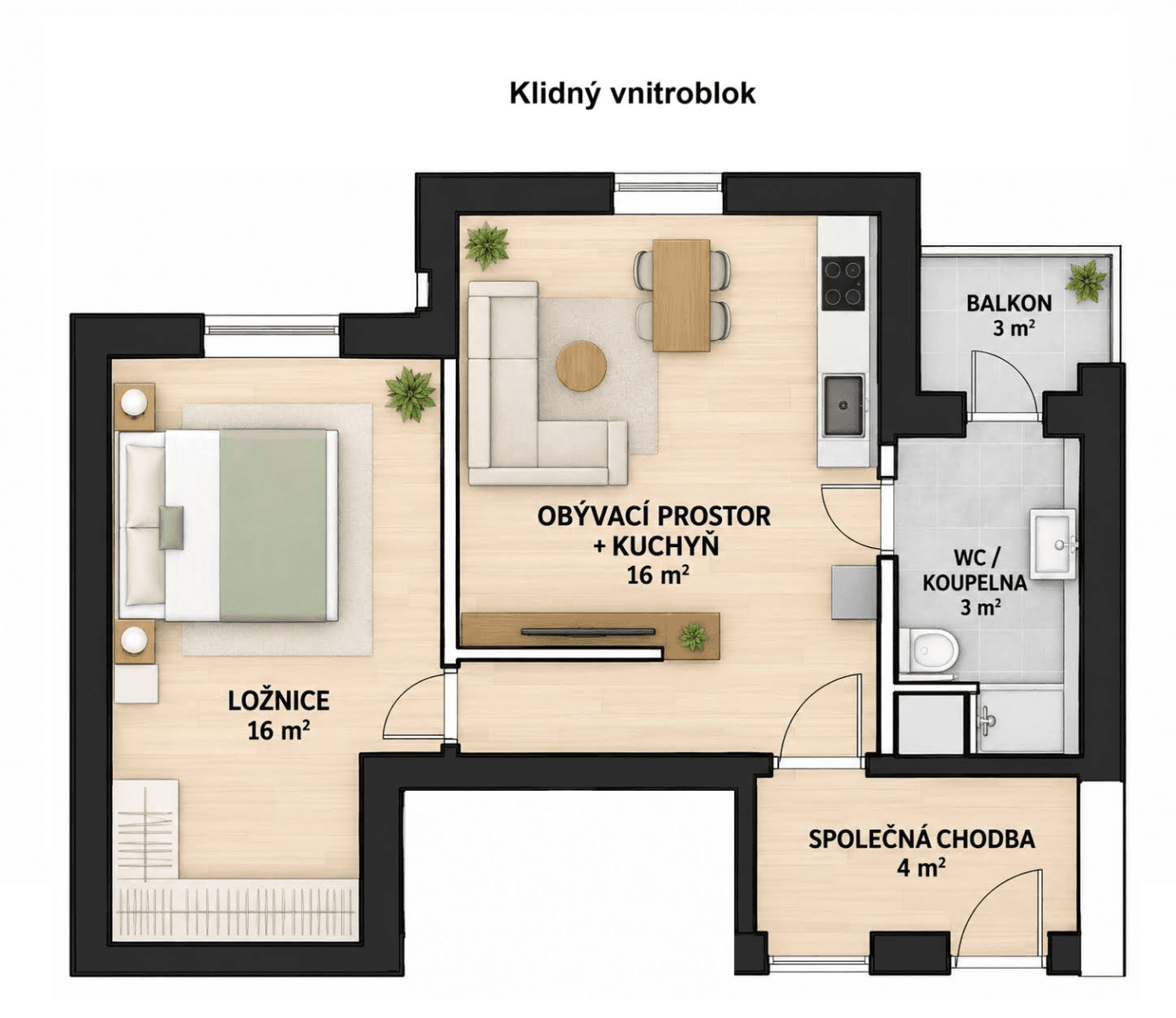 Prenájom bytu 2-izbový 38 m², Zvěřinova, Brno, Jihomoravský kraj Prenájom bytu 2-izbový 38 m², Zvěřinova, Brno, Jihomoravský kraj