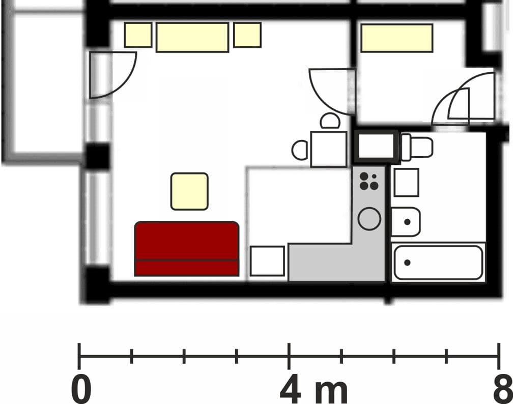 Prenájom bytu 1-izbový 37 m², Boloňská, Praha, Praha Prenájom bytu 1-izbový 37 m², Boloňská, Praha, Praha