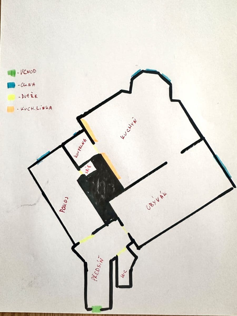 Prenájom bytu 2-izbový 78 m², Na Stráži, Praha, Praha Prenájom bytu 2-izbový 78 m², Na Stráži, Praha, Praha