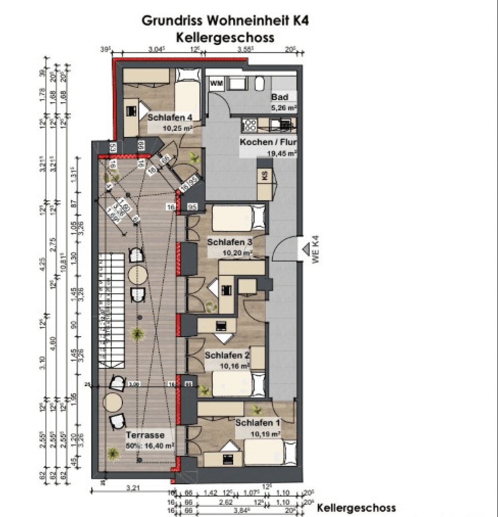 Prenájom bytu 83 m², Fürther Strasse 42a, Nürnberg, Bavorsko Prenájom bytu 83 m², Fürther Strasse 42a, Nürnberg, Bavorsko