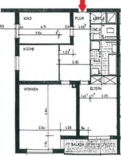 Prenájom bytu 3-izbový 92 m², In der Auen 86, Bergisch Gladbach, Severné Porýnie - Westfálsko Prenájom bytu 3-izbový 92 m², In der Auen 86, Bergisch Gladbach, Severné Porýnie - Westfálsko