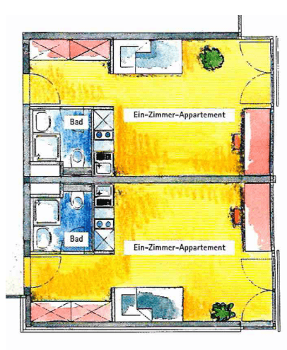 Prenájom bytu 1-izbový 28 m², Virchowstraße 28-30, Ulm, Bádensko-Wurttembersko Prenájom bytu 1-izbový 28 m², Virchowstraße 28-30, Ulm, Bádensko-Wurttembersko