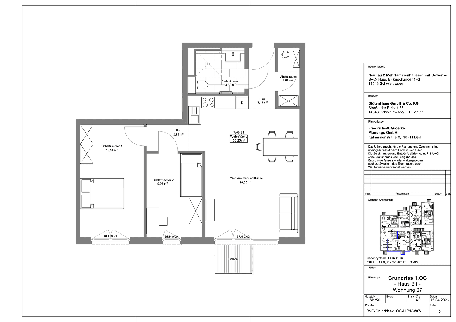 Prenájom bytu 2-izbový 51 m², Schwielowsee, Brandenbursko Prenájom bytu 2-izbový 51 m², Schwielowsee, Brandenbursko