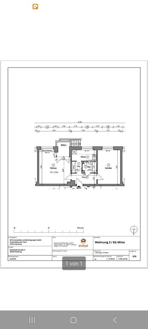 Predaj bytu 2-izbový 60 m², Hamburg, Hamburg Predaj bytu 2-izbový 60 m², Hamburg, Hamburg