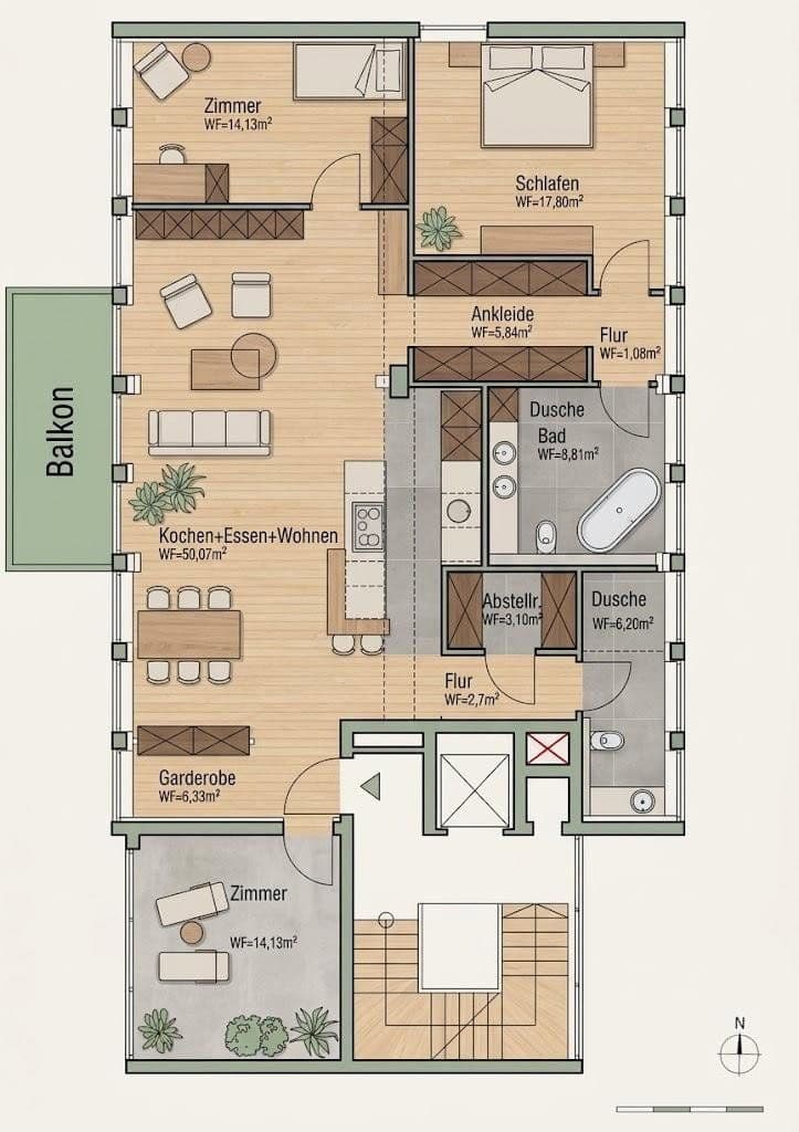 Predaj bytu 4-izbový 144 m², Saarbrücken, Sársko Predaj bytu 4-izbový 144 m², Saarbrücken, Sársko
