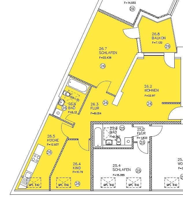 Prenájom bytu 3-izbový 88 m², Klausener Straße 8, Magdeburg, Sasko-Anhaltsko Prenájom bytu 3-izbový 88 m², Klausener Straße 8, Magdeburg, Sasko-Anhaltsko