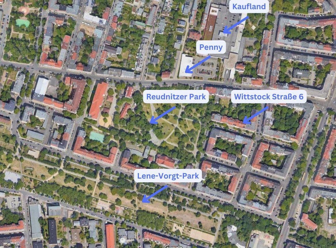 Prenájom bytu 2-izbový 61 m², Wittstockstraße 6, Leipzig, Sasko Prenájom bytu 2-izbový 61 m², Wittstockstraße 6, Leipzig, Sasko