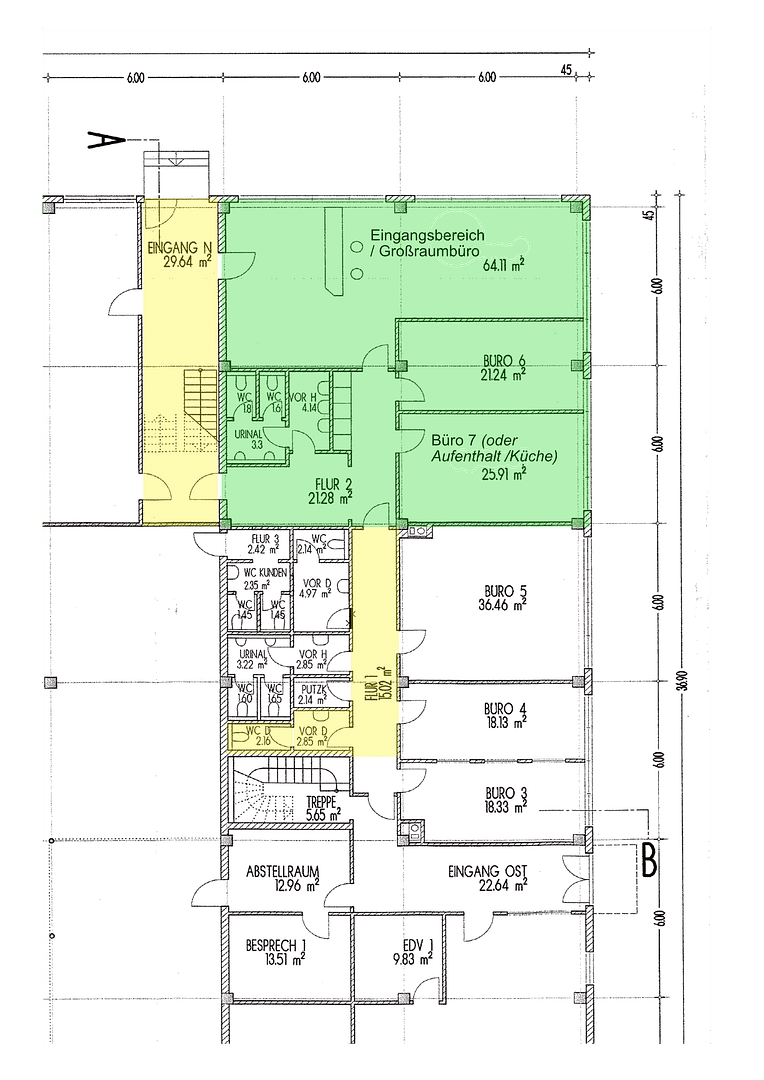 Prenájom kancelárie 168 m², Augsburg, Bavorsko Prenájom kancelárie 168 m², Augsburg, Bavorsko