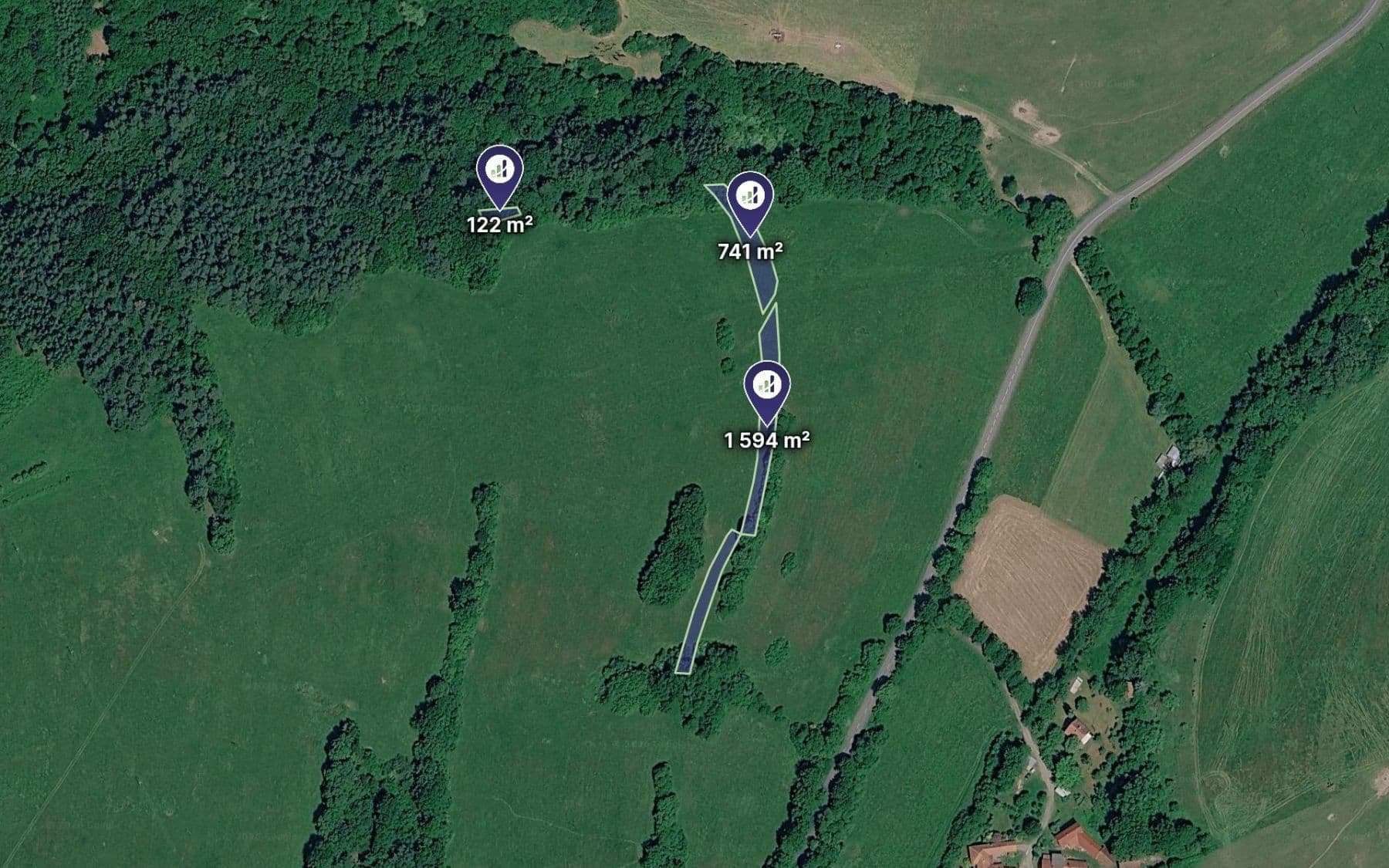 Predaj pozemku 4.425 m², Vysoké Pole, Zlínský kraj Predaj pozemku 4.425 m², Vysoké Pole, Zlínský kraj