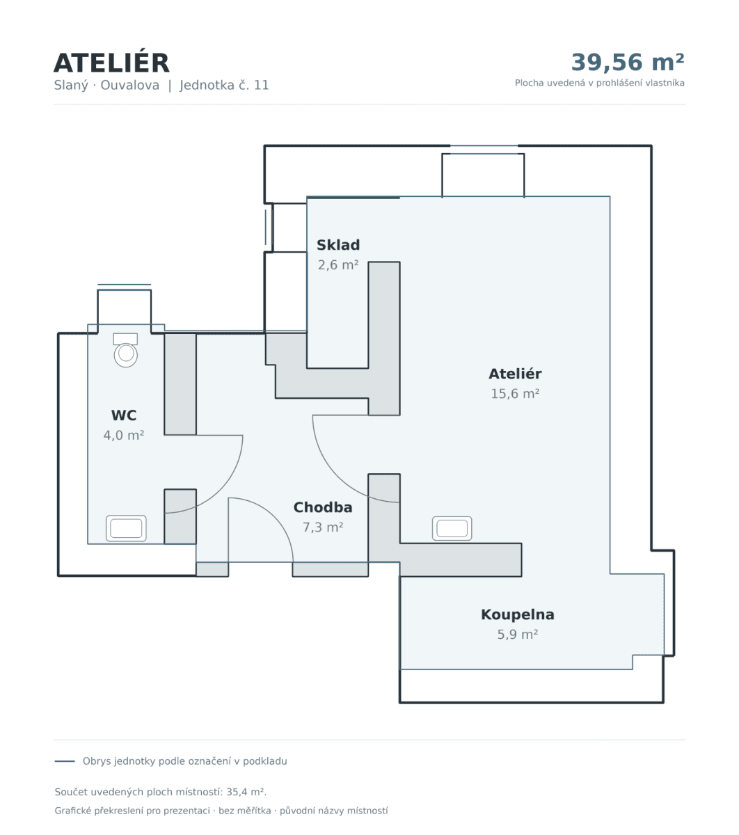 Predaj nebytového priestoru 35 m², Ouvalova, Slaný, Středočeský kraj Predaj nebytového priestoru 35 m², Ouvalova, Slaný, Středočeský kraj